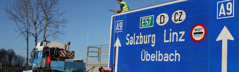 Kontrolle der Transporthöhe (Foto: Firma Fellner)